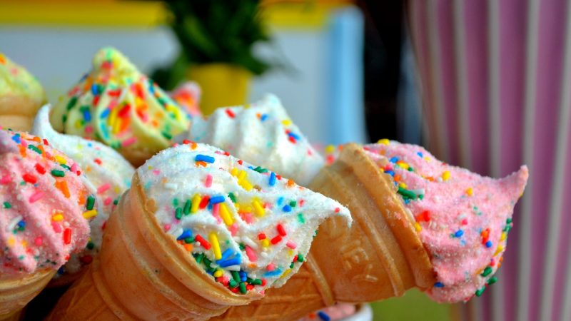I love the ice creams in morning